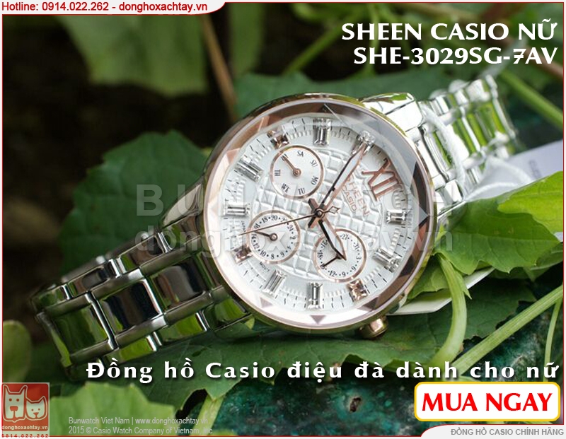 donghoxachtay.vn|đồng hồ casio she-3029sg-7av