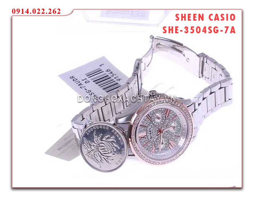 đồng hồ casio she-3504sg-7av hà nội