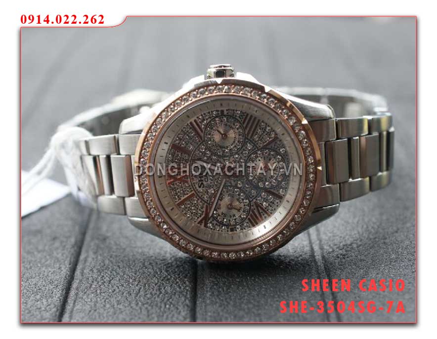 đồng hồ casio she-3504sg-7a rẻ nhất
