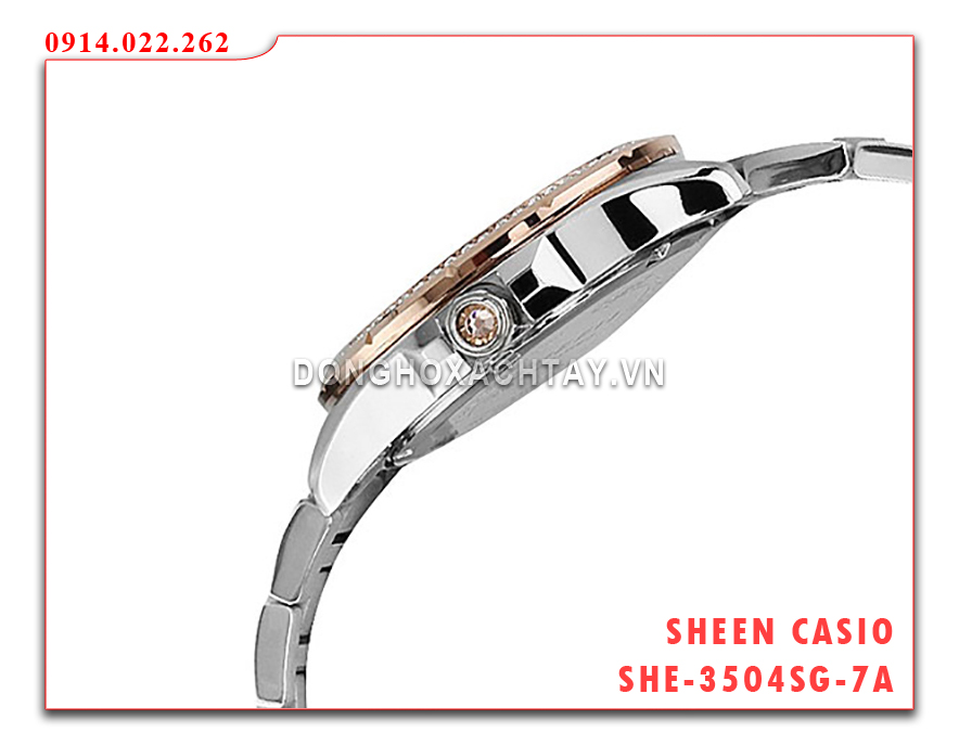 đồng hồ sheen casio she-3504sg-7av
