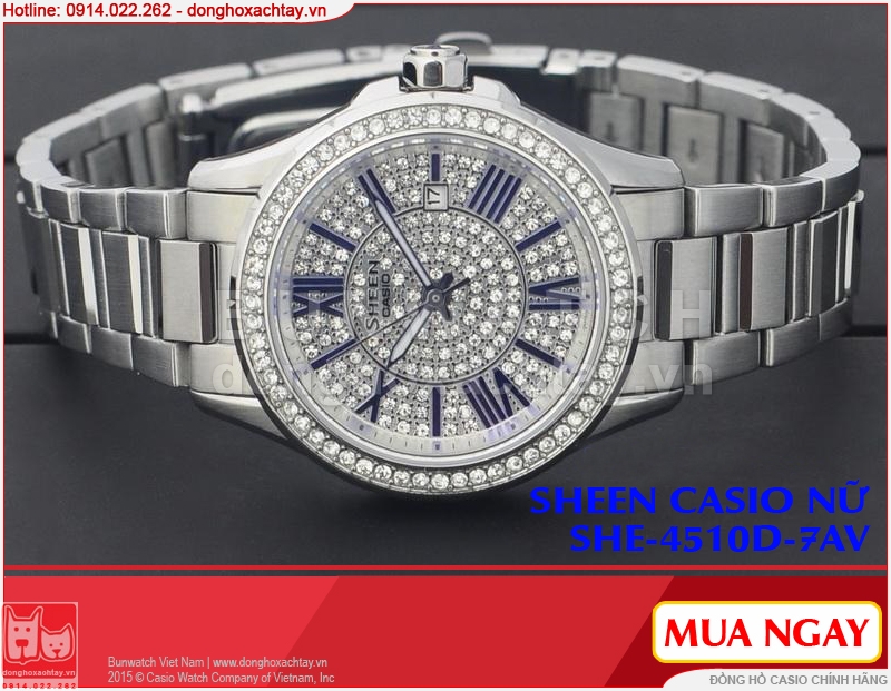 donghoxachtay.vn|đồng hồ casio nữ she-4510d-7av