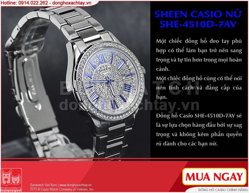 donghoxachtay.vn|đồng hồ casio she-4510d-7av