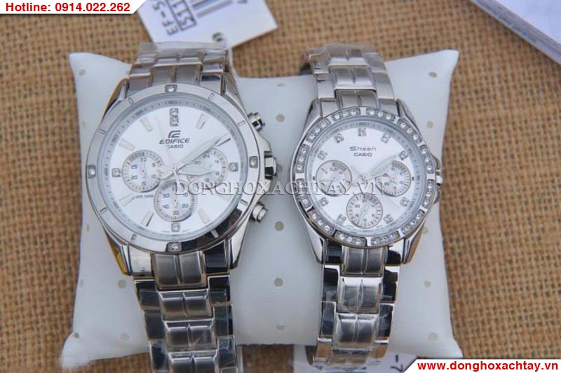 Đồng hồ đôi Casio EF-544D-7AV SHN-3013D-7AV