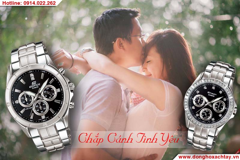 Đồng hồ đôi Casio EF-544D-1AV SHN-3013D-1AV