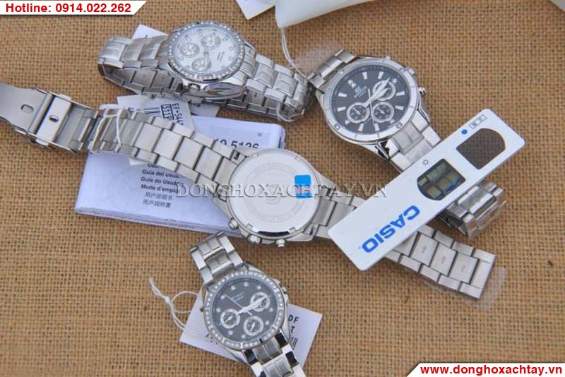 Đồng hồ đôi Casio EF-544D-1AV SHN-3013D-1AV