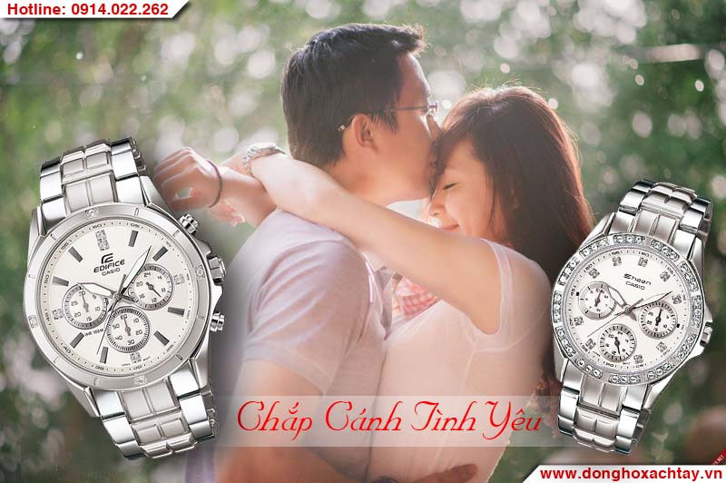 Đồng hồ đôi Casio EF-544D-7AV SHN-3013D-7AV