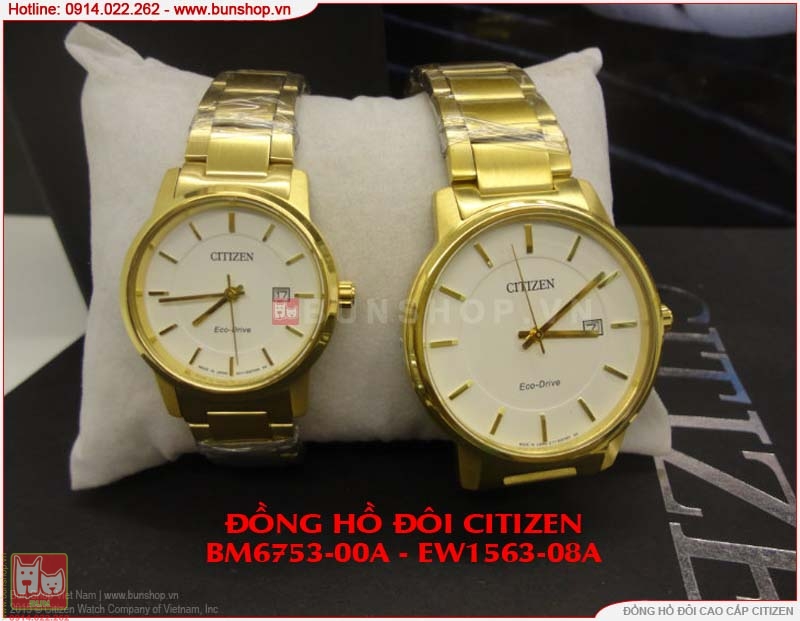 bunshop.vn|đồng hồ đôi citizen bm6753-00a ew1560-08a giá rẻ