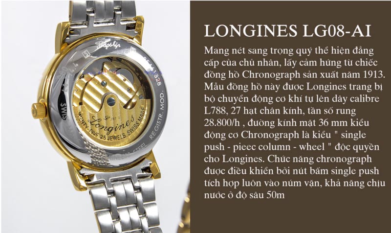 Đồng hồ Logines nam