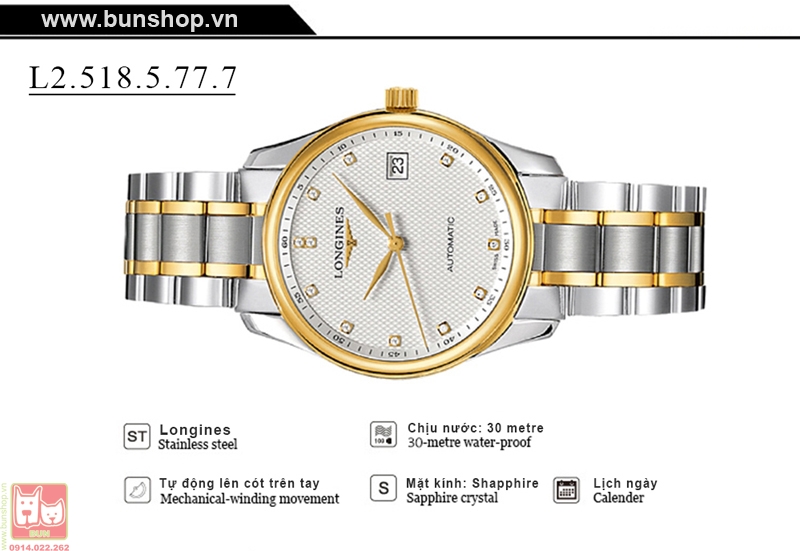 bunshop.vn|longines l2.518.5.77.7
