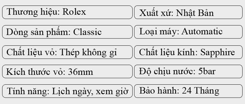 thông số kỹ thuật