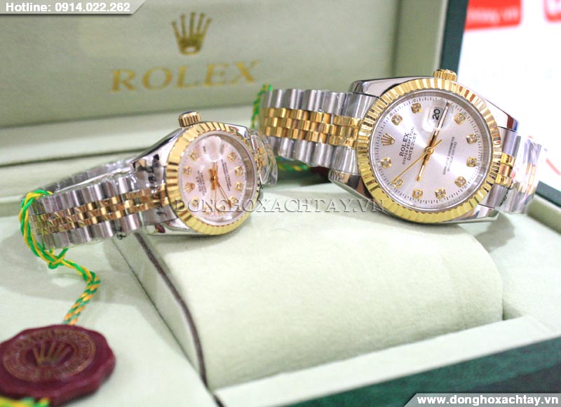 Đồng hồ cặp đôi Rolex R006 R007