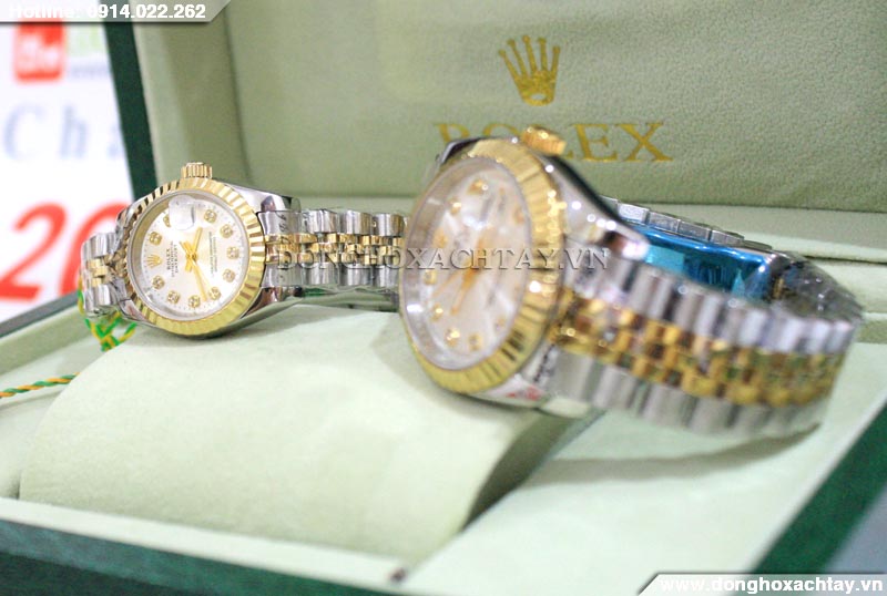 Đồng hồ đôi đẹp Rolex R006 R007