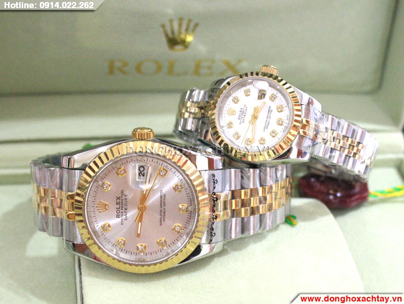 Đồng hồ đôi Rolex R006 R007 cao cấp