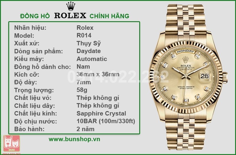 bunshop.vn|rolex chính hãng r014