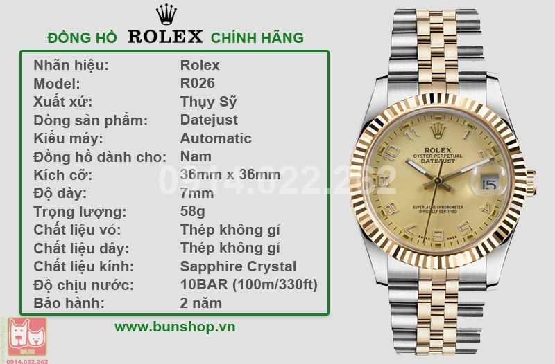 bunshop.vn|rolex chính hãng