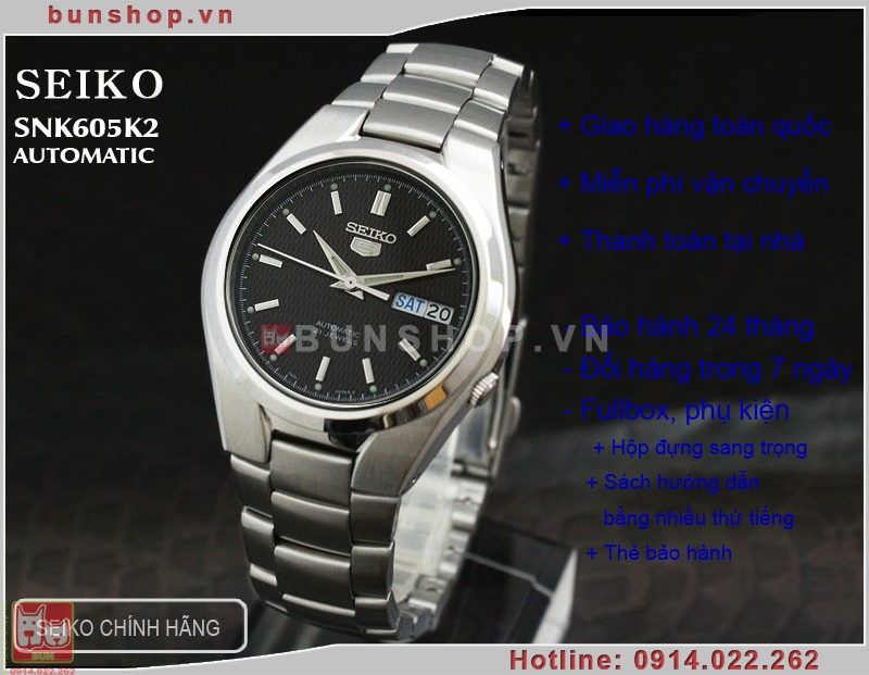 bunshop.vn|đồng hồ seiko snk605k2