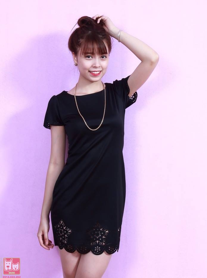 www.bunshop.vn| Đầm nữ cắt laser duyên dáng