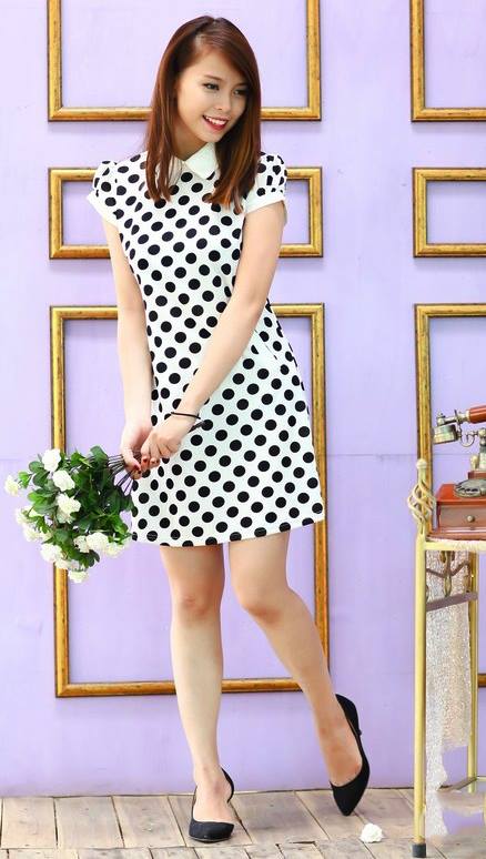 www.bunshop.vn| Váy chấm bi xinh xắn