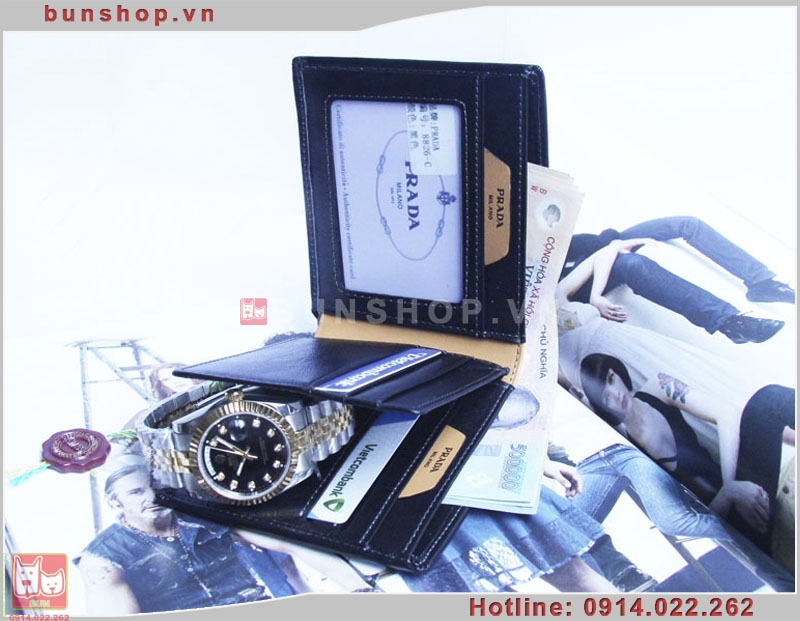 bunshop.vn|ví da cao cấp Prada dành cho nam